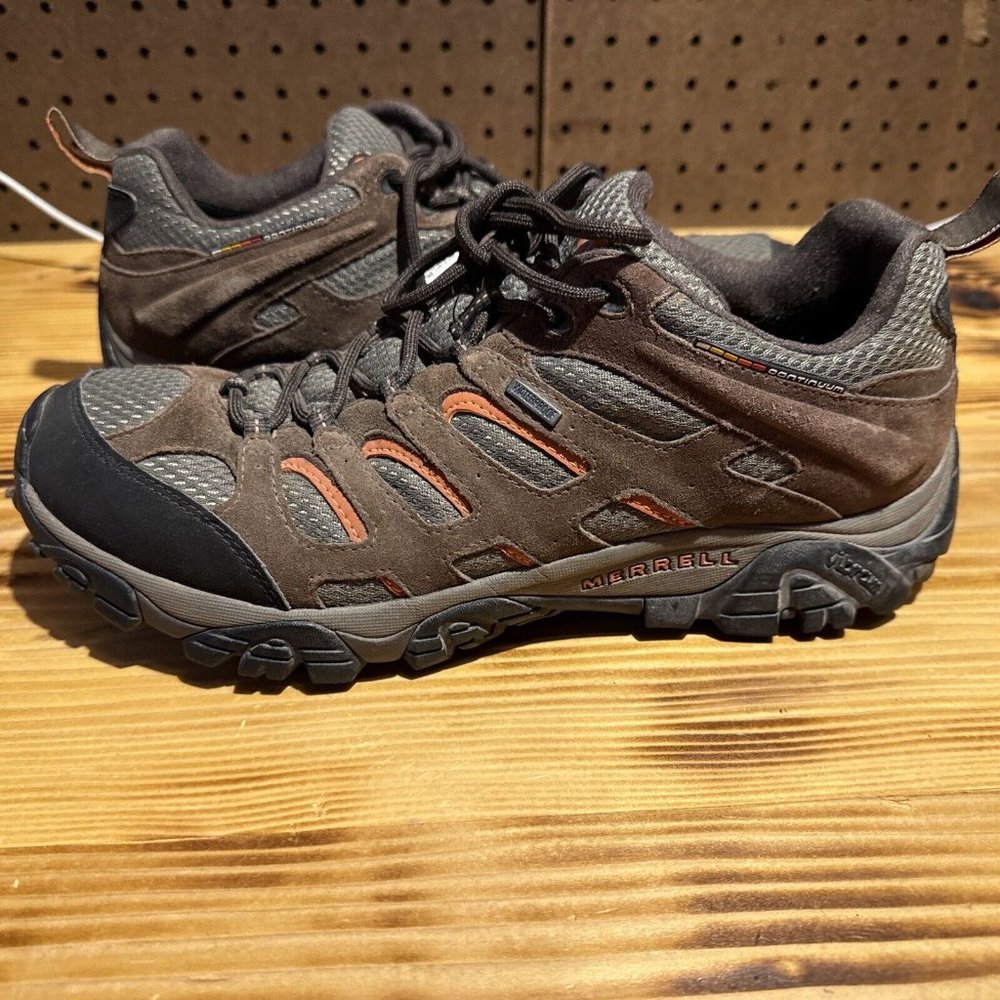 Mens Merrell Moab Continuum Bitter Chocolate Brown Hiking Boots Shoes Size 11.5